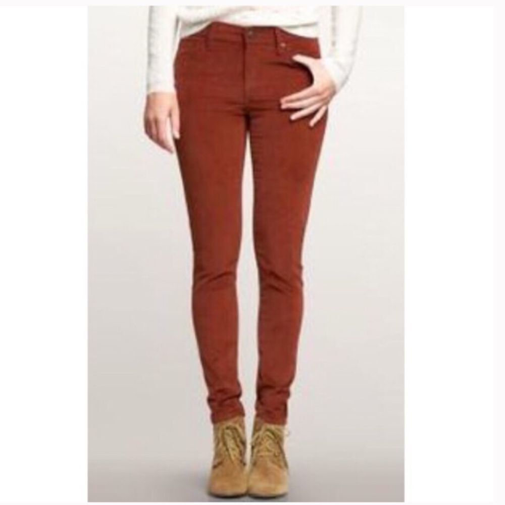 🔥5 for $25 sale🔥 gap rust colored velvet jegging pants